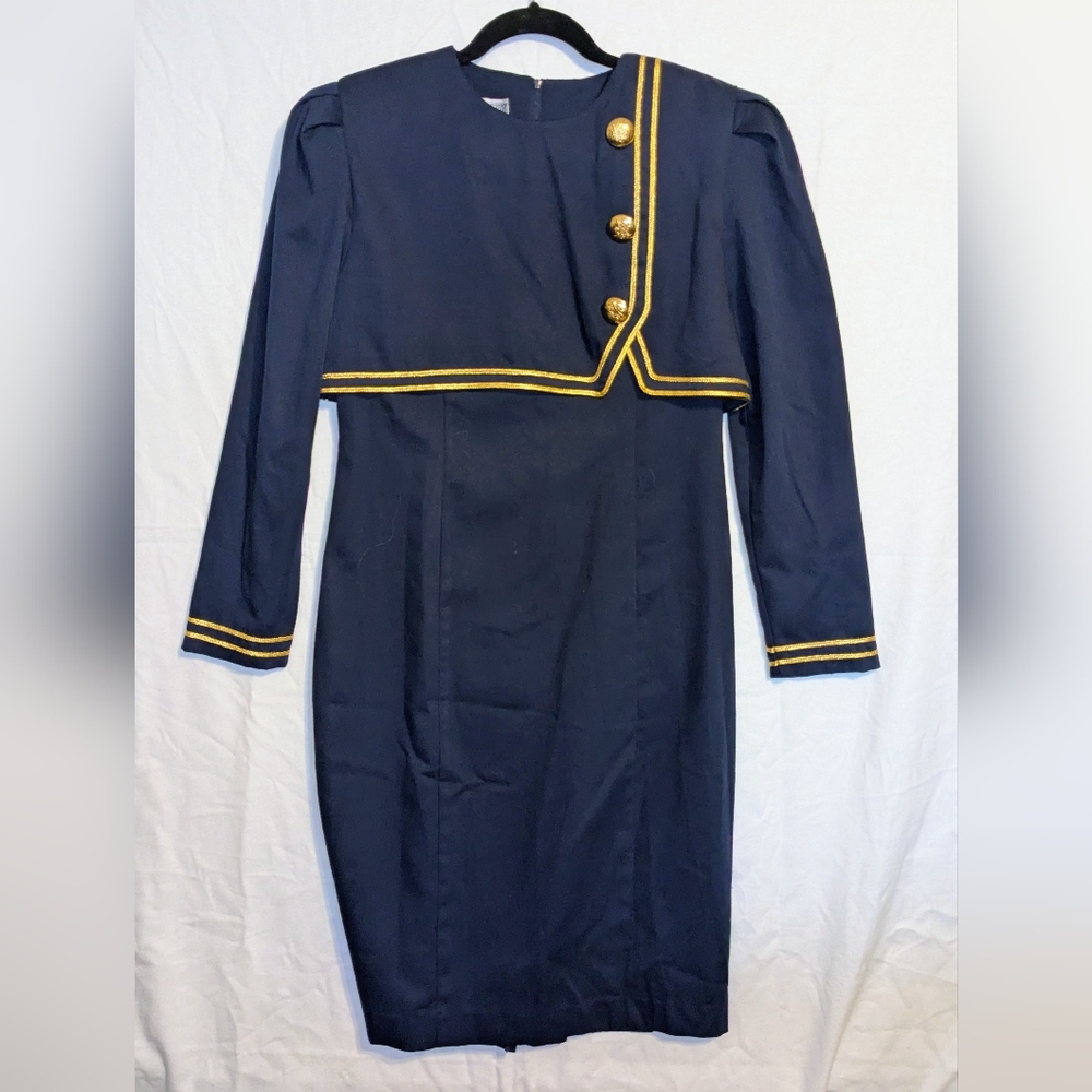 Jessica Howard Totally 80s Knee Length A-Line Garment Dress by Mitchell Rodbell